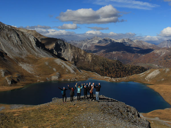 Seminar Trip Group at Lai da Rims, Grisons, Teaching Dr. Regine Hess, ETH Zürich, Fall Semester 2021 © Laurianne Chassot